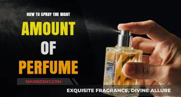 The Art of Spraying Perfume: Mastering the Right Amount