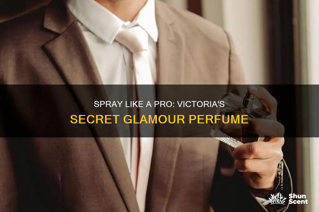 how to spray victoria secret glamour perfume