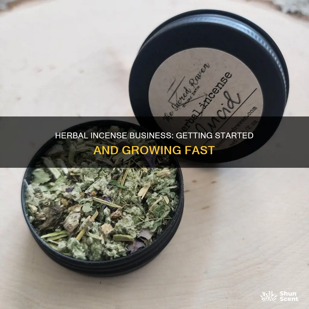how to start a herbal incense business