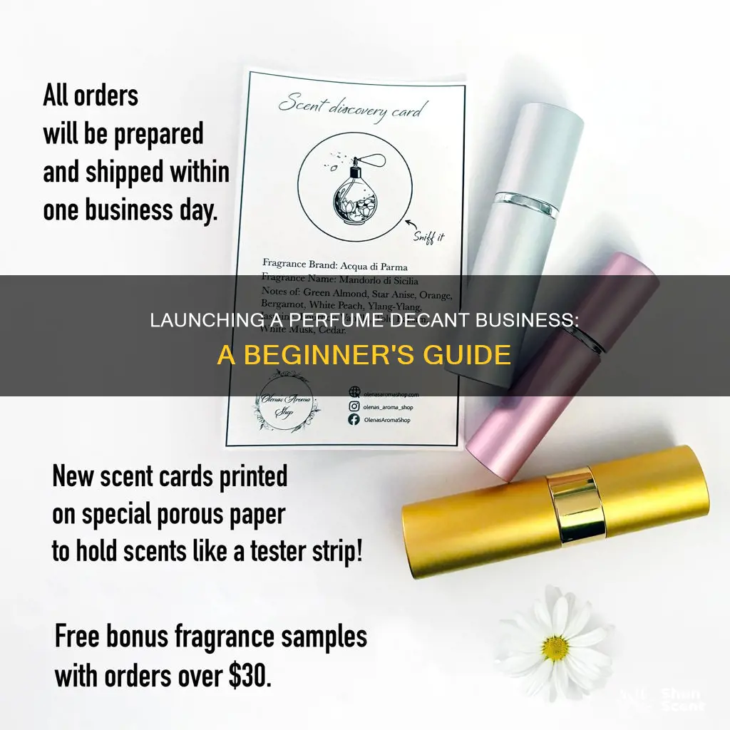 how to start a perfume decant business