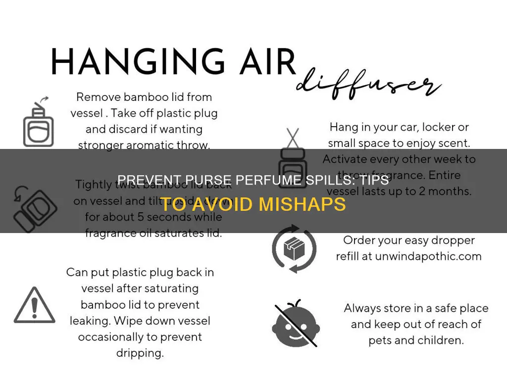 how to stop perfume from spraying in purse