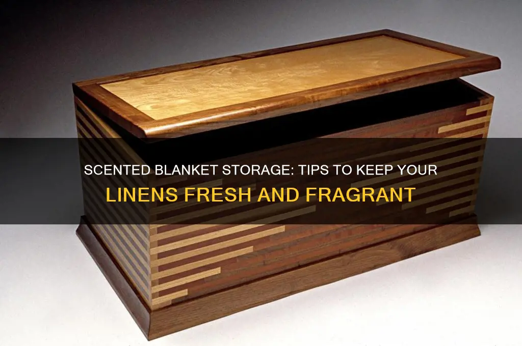 how to store blankets with scent