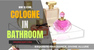 Storing Cologne in the Bathroom: Tips and Tricks