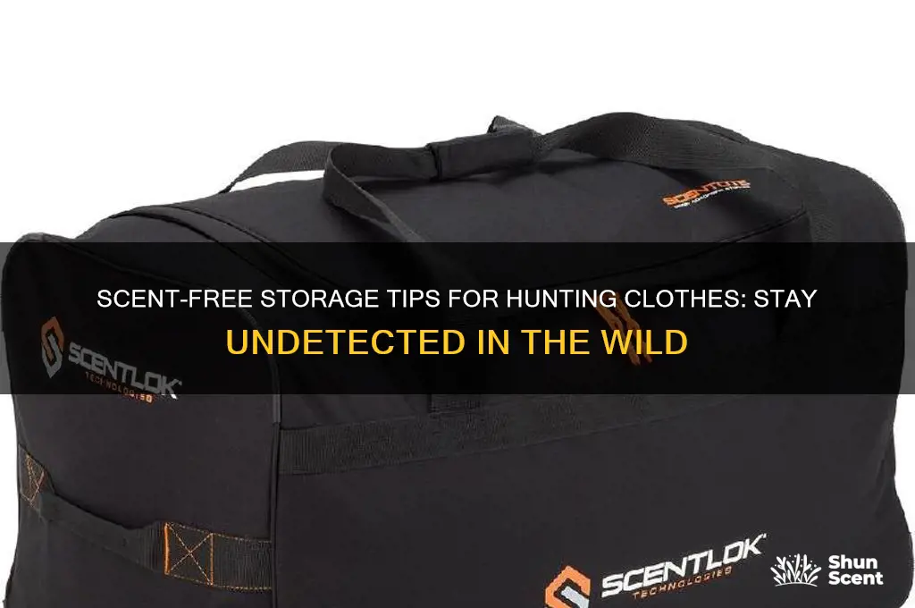 how to store hunting clothes scent free