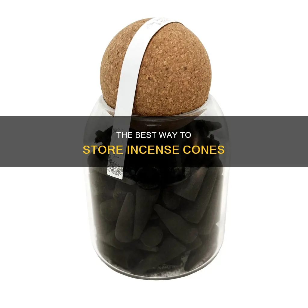 how to store incense cones