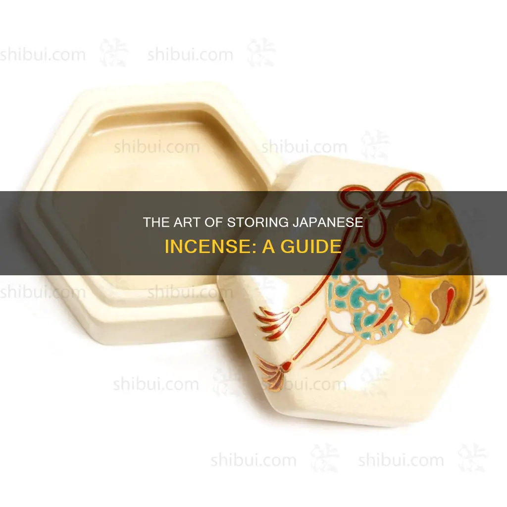 how to store japanese incense