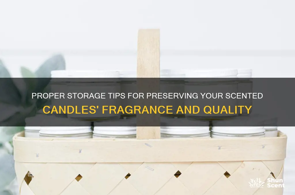 how to store scented candles