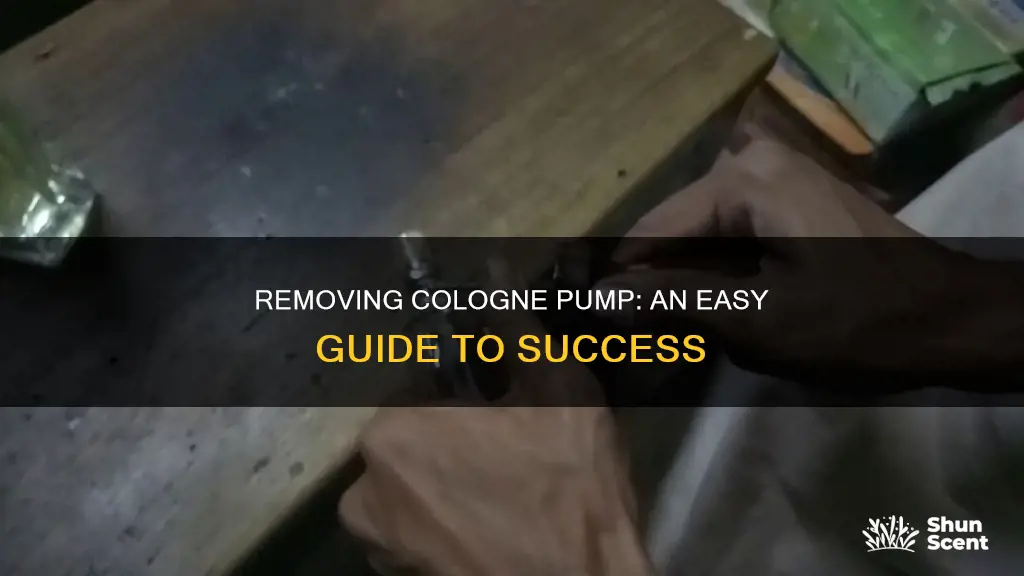 how to take a cologne pump off