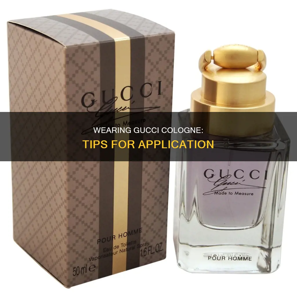 how to take a gucci cologne