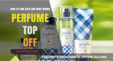 Taking Off Bath and Body Works Perfume Tops