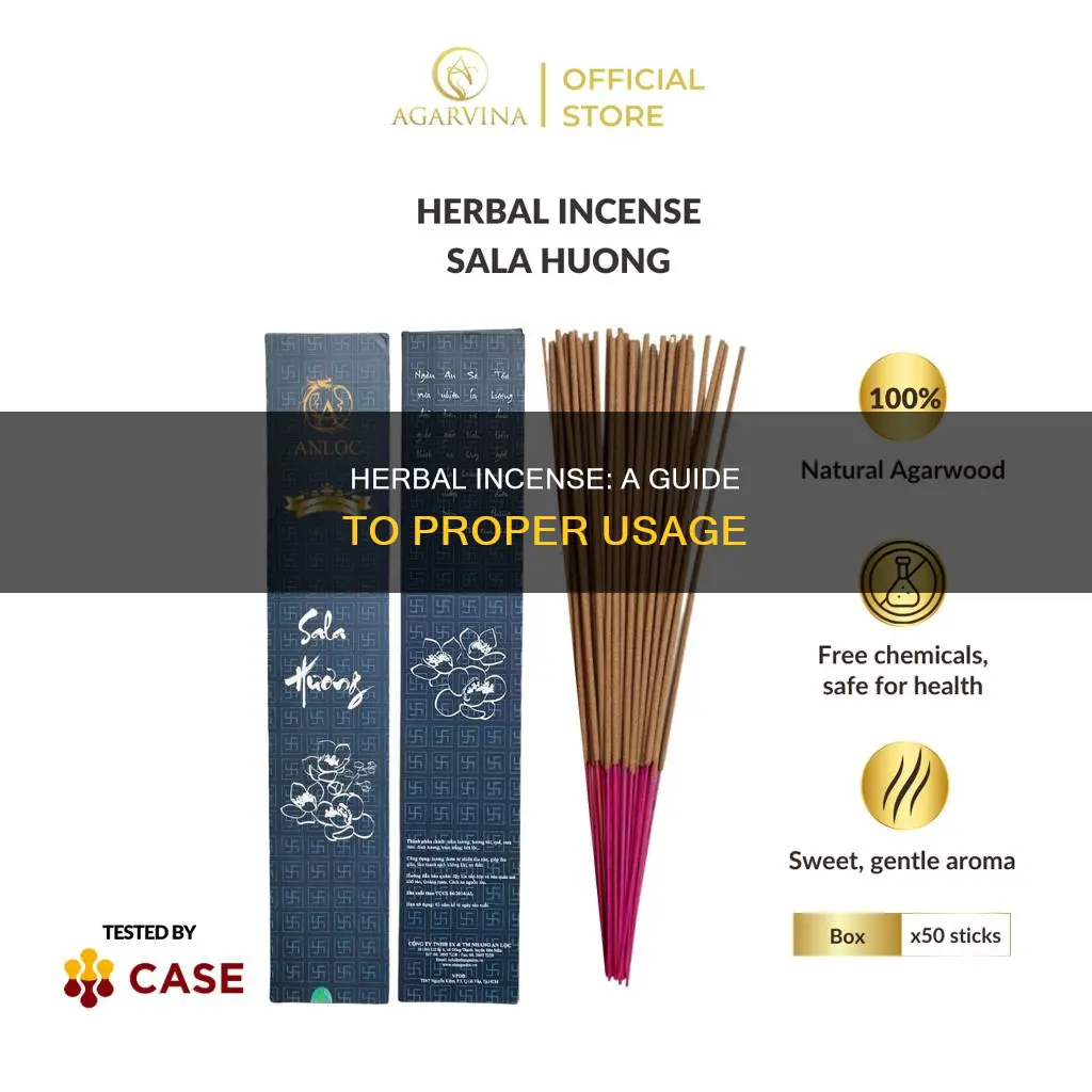 how to take herbal incense