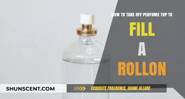 Filling a Roll-on: Removing a Perfume Top