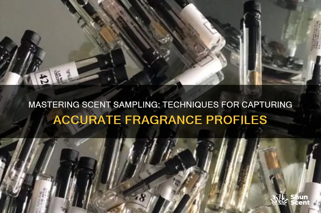 how to take scent samples