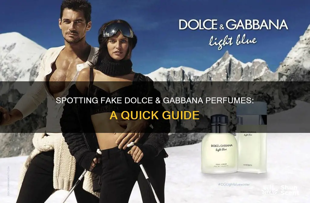 how to tell fake dolce and gabbana perfume
