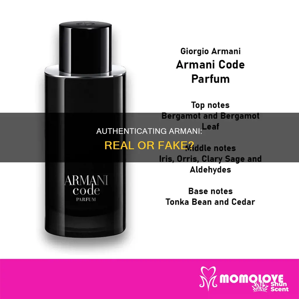 how to tell if armani perfume is real