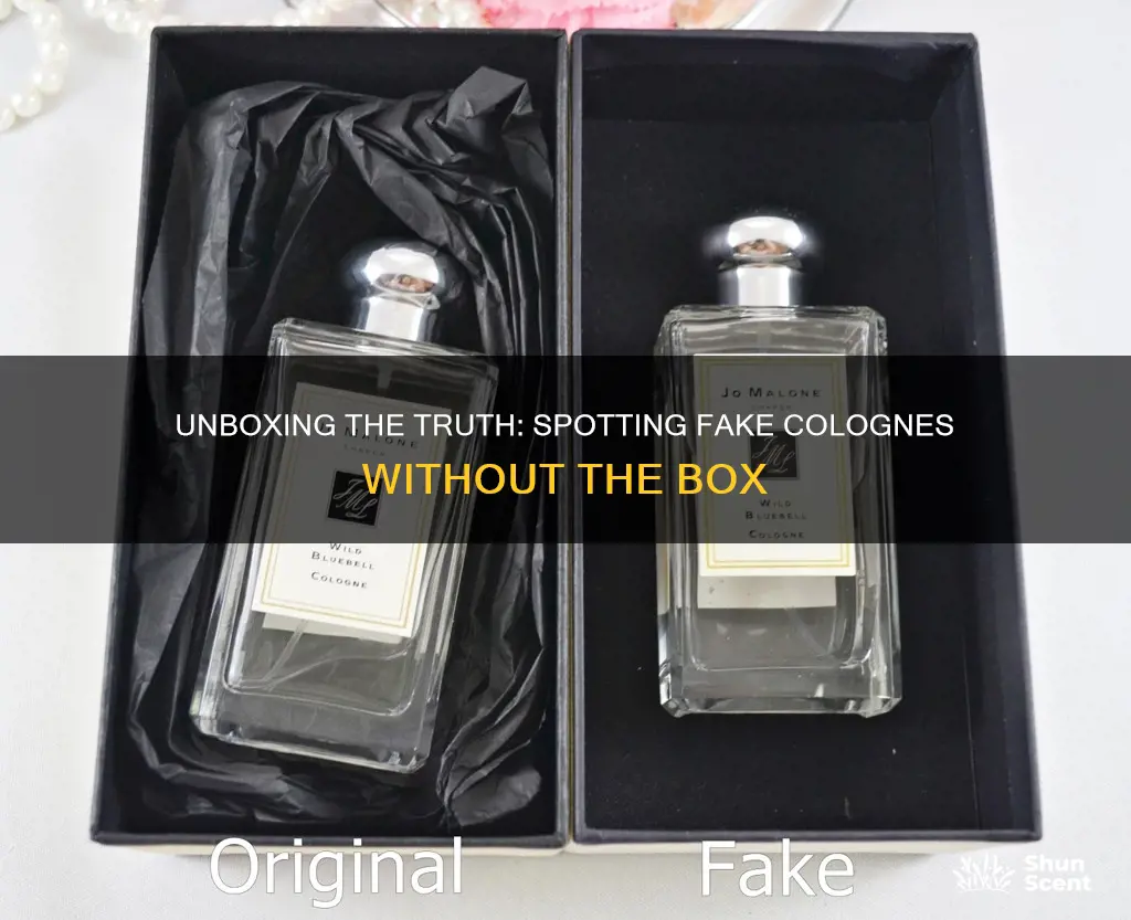 how to tell if cologne is fake without box