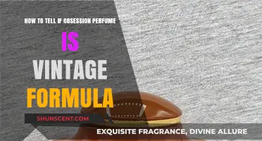Spotting Obsession Perfume's Vintage Formula: A Guide