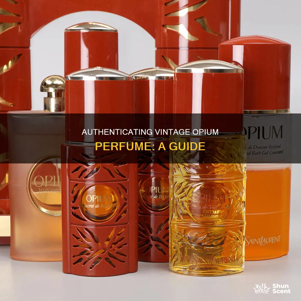 how to tell if opium perfume bottle is vintage formula