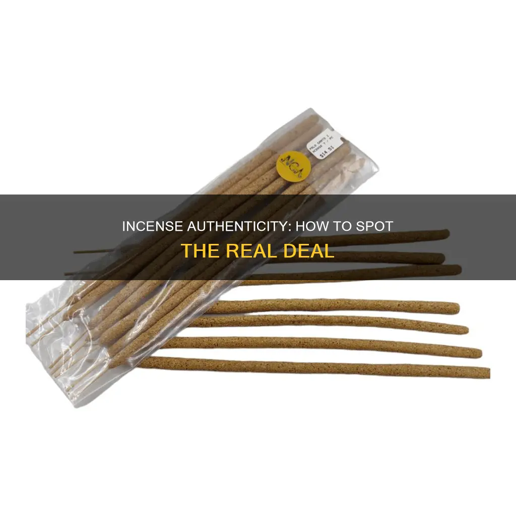 how to tell what stick incense is authentic
