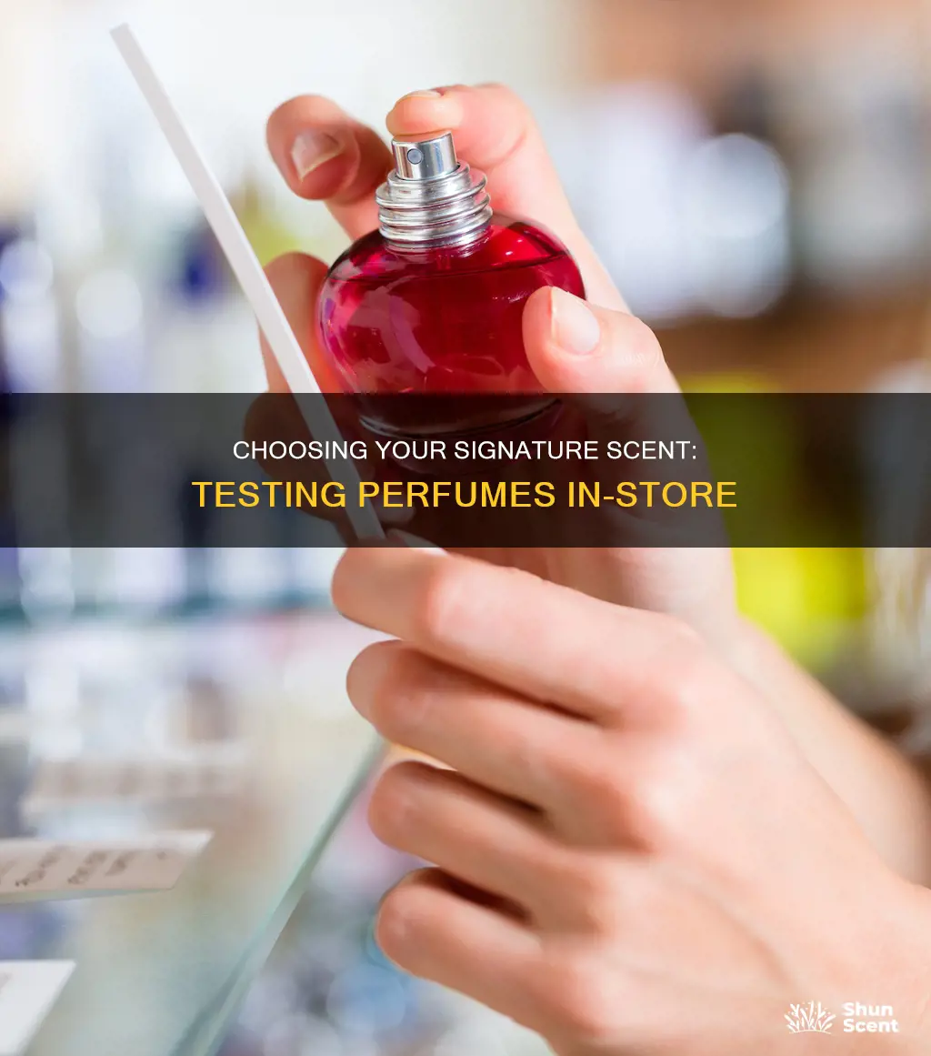 how to test perfume in store
