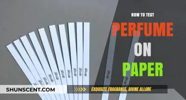 Testing Fragrances: Paper Strip Method