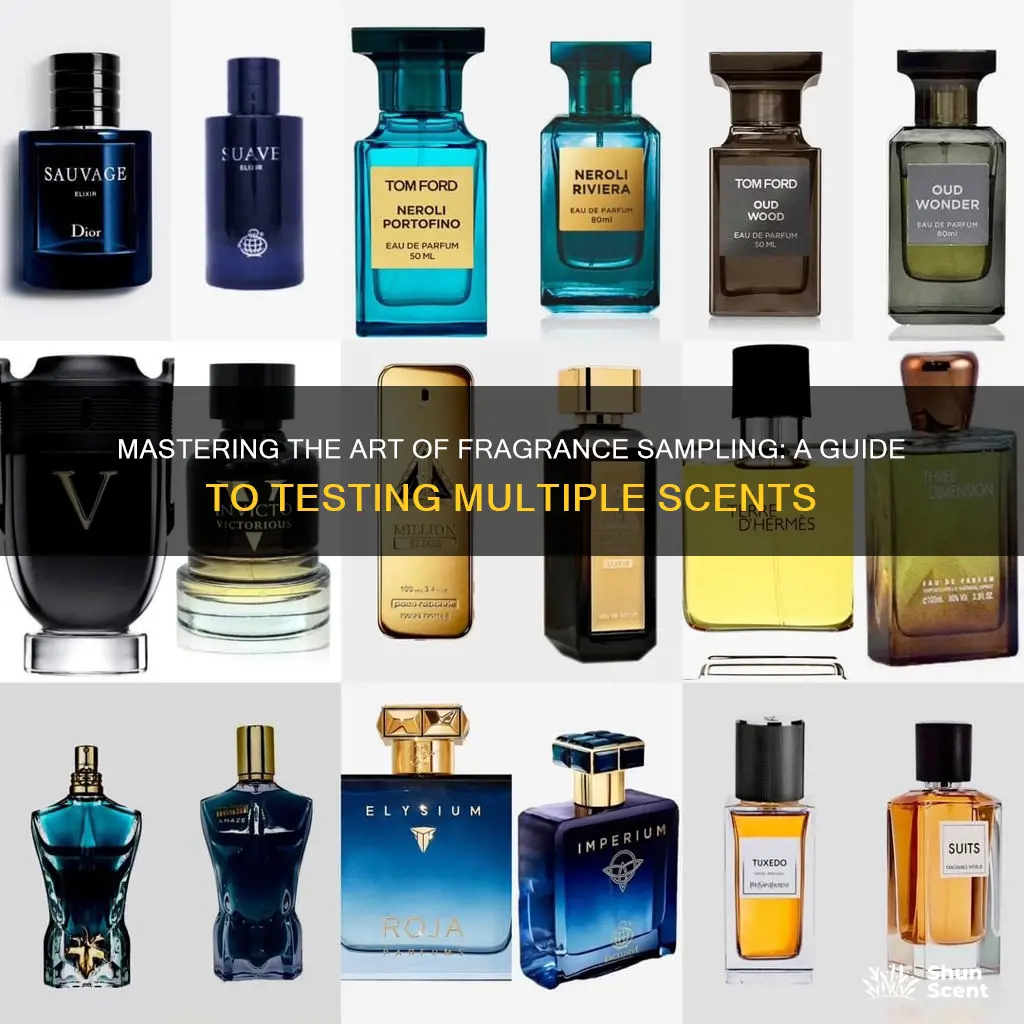 how to test several fragrances at once