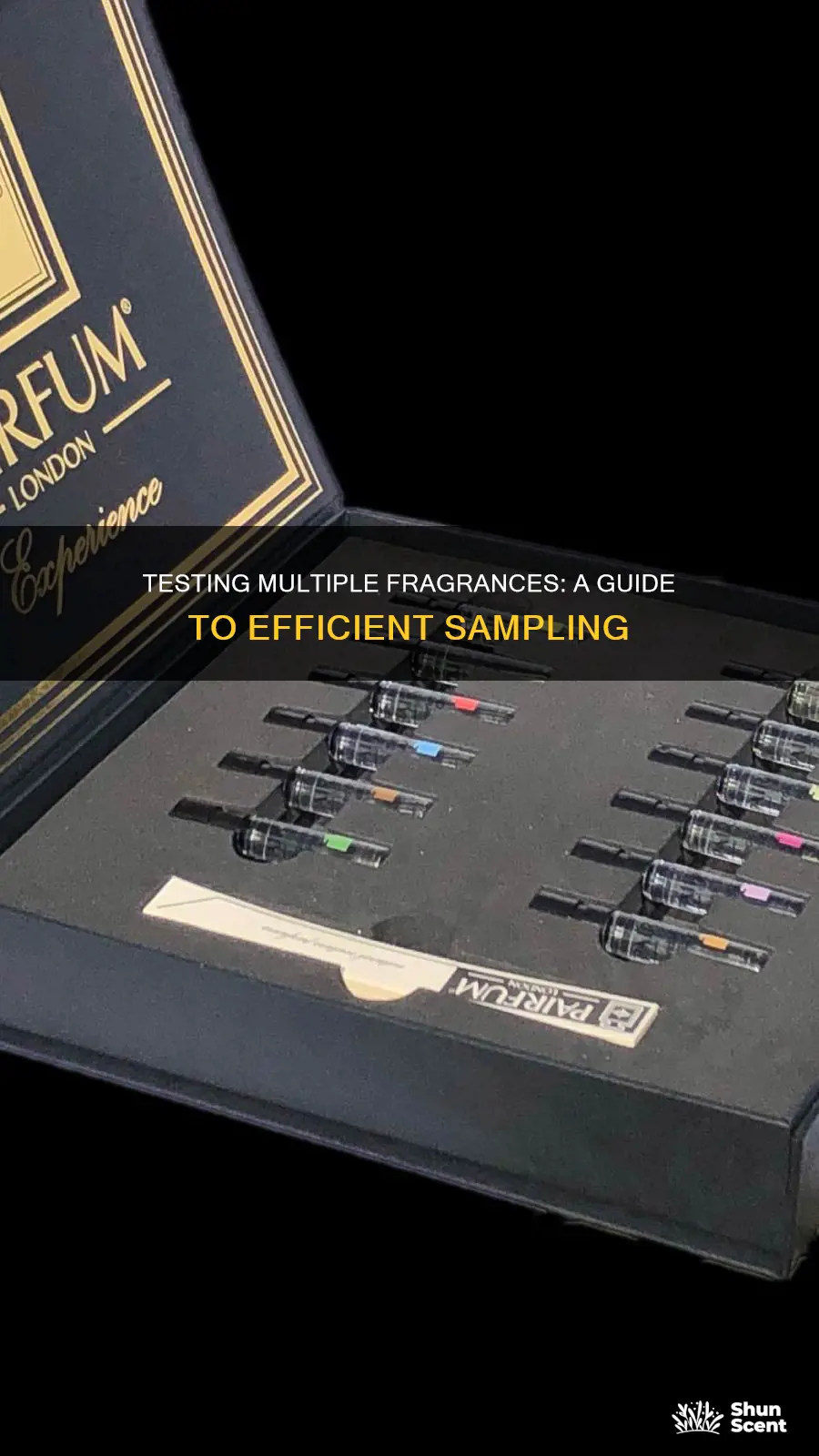 how to test several fragrances at once