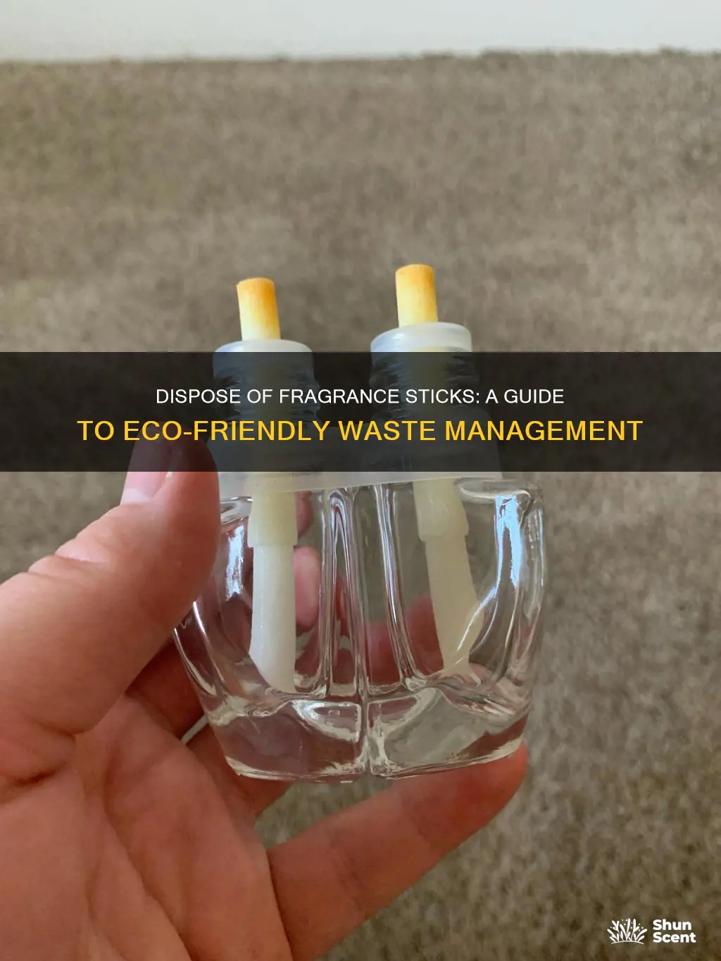 how to throw away fragrance sticks