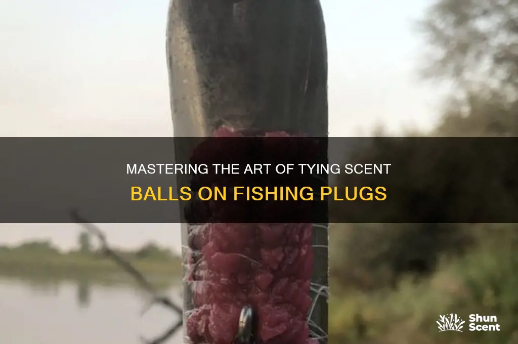 how to tie a scent ball on a plug