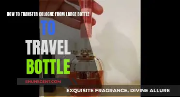 Transferring Cologne: From Large Bottles to Travel-Sized Ease