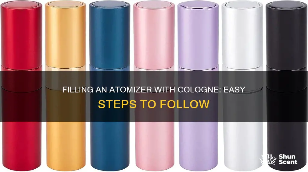 how to transfer cologne to an atomizer