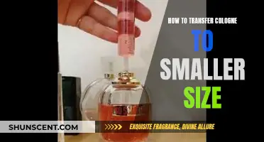 Transferring Cologne to Smaller Bottles: A Step-by-Step Guide