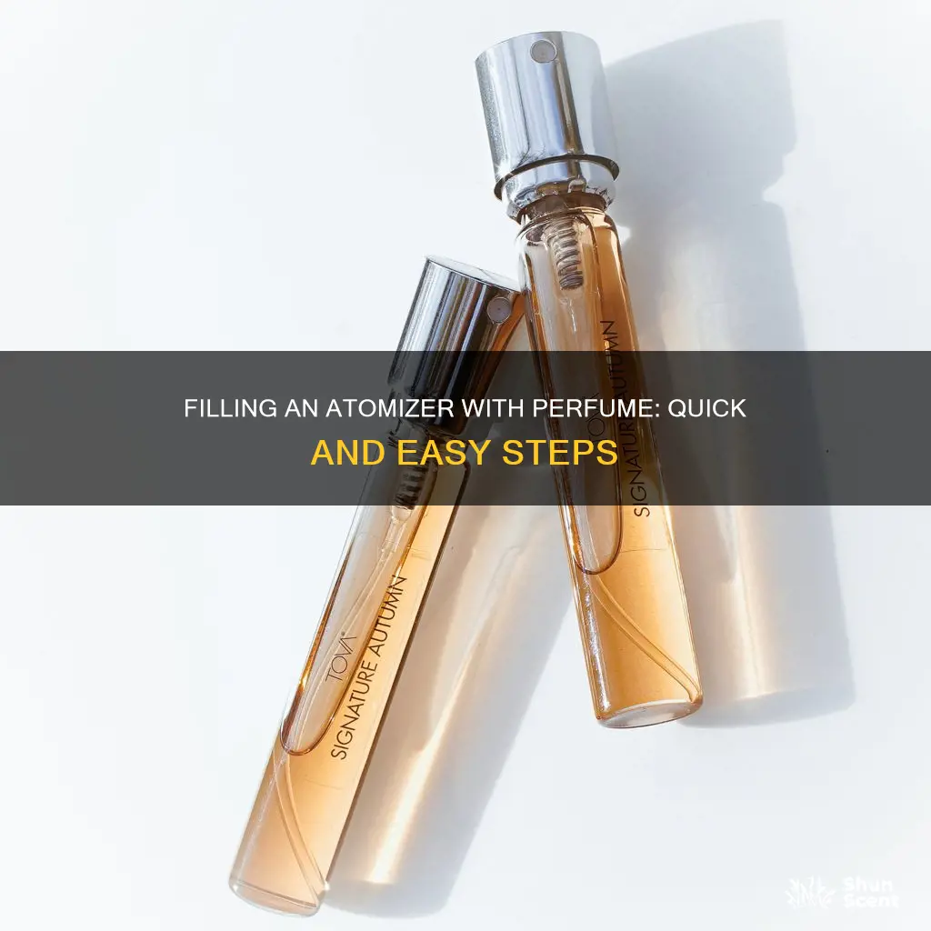 how to transfer perfume into an atomizer