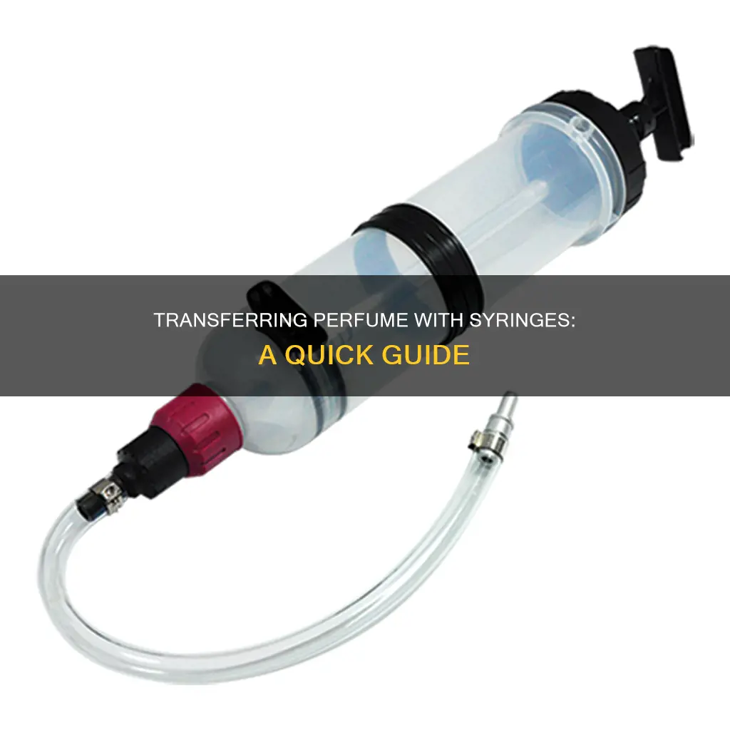 how to transfer perfume using syringe