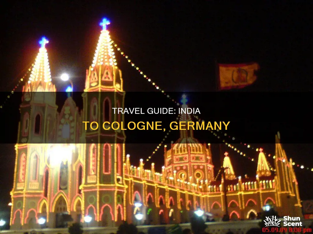 how to travel to cologne from india