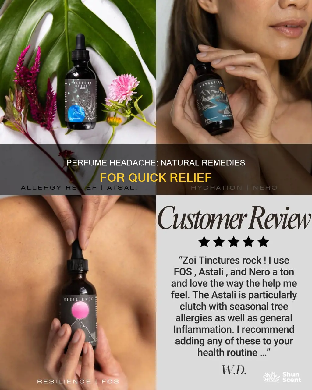 how to treat headache due to perfume