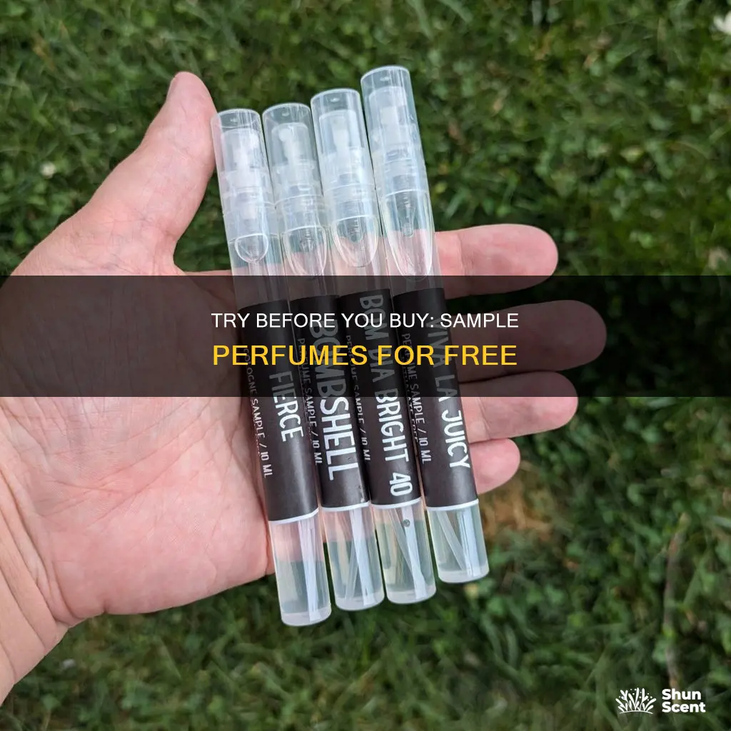how to try out different perfumes without paying