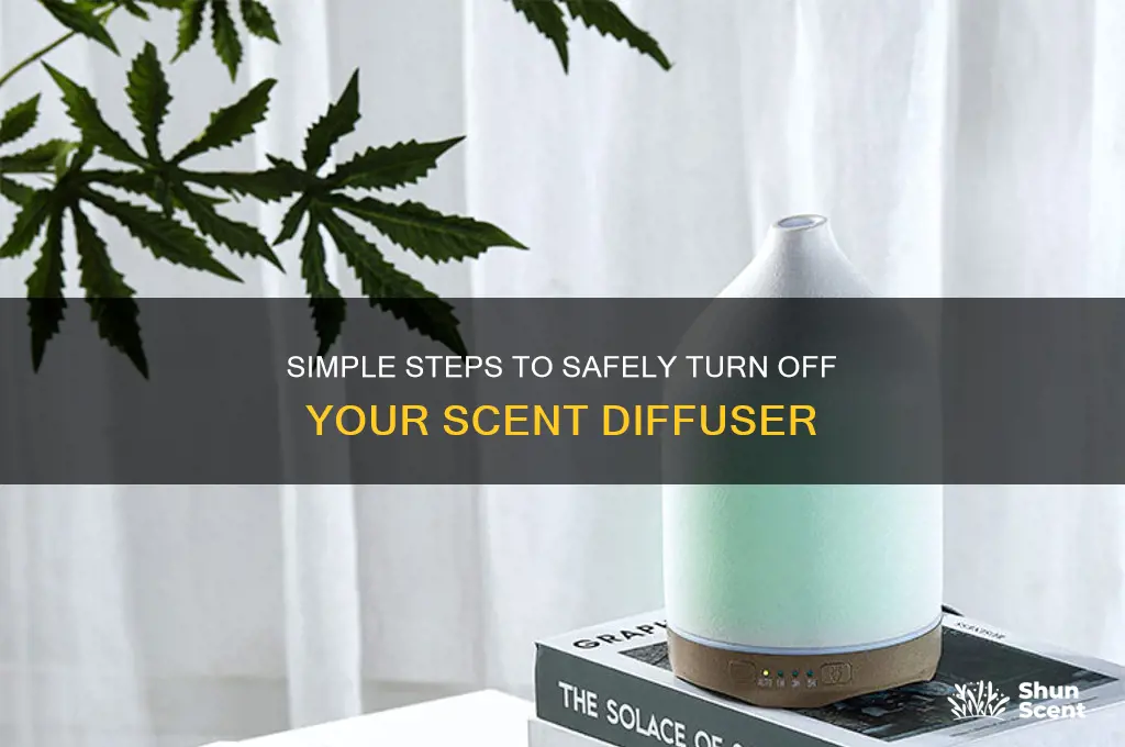 how to turn down a scent diffuser