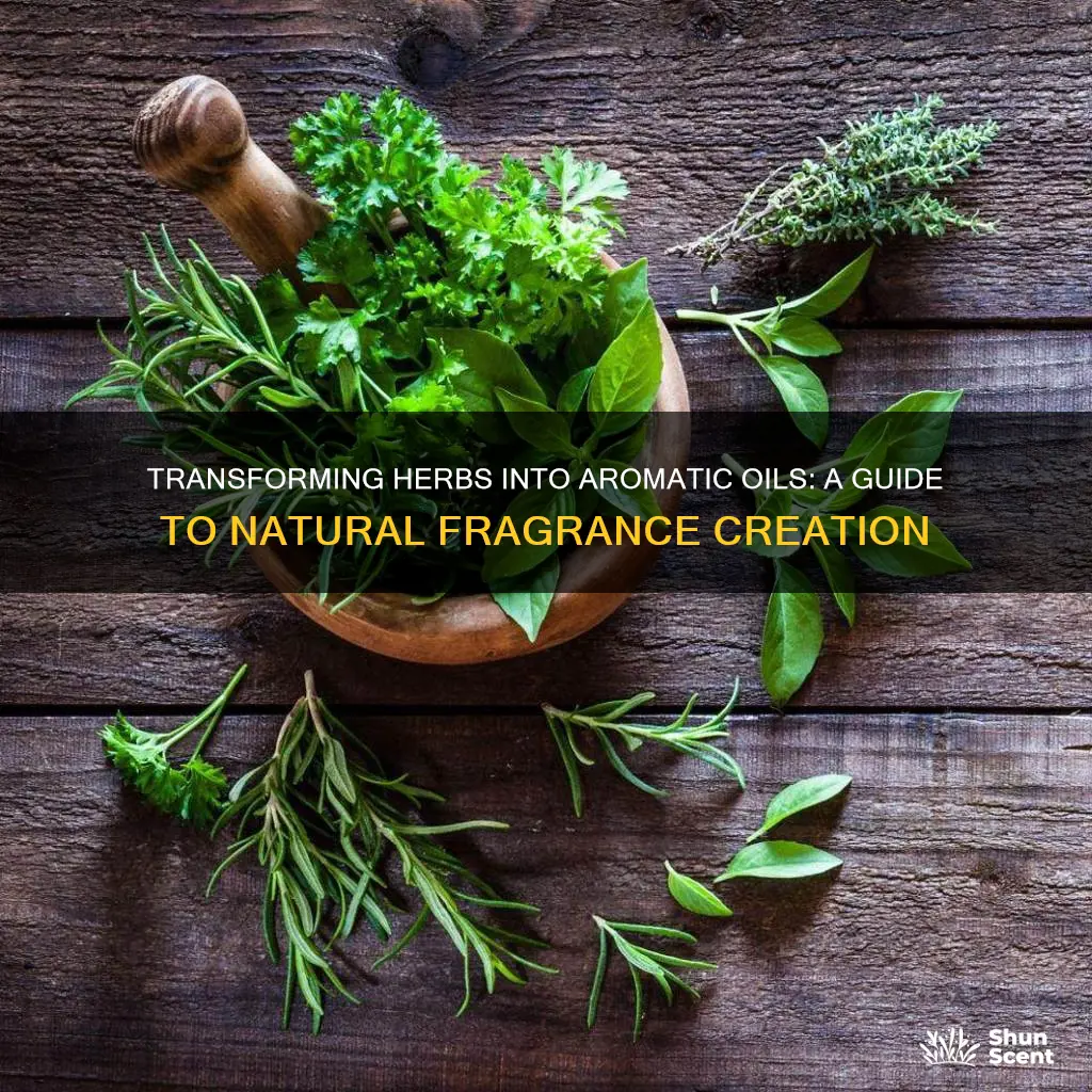 how to turn herbs into fragrance oil