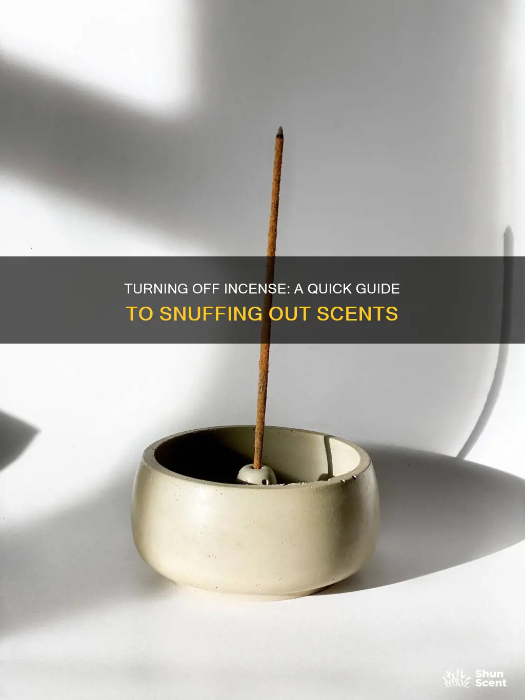how to turn incense off