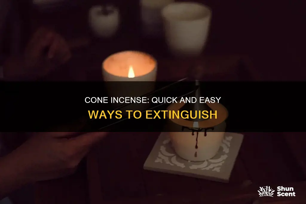 how to turn off cone incense