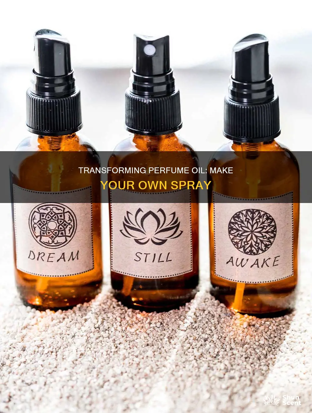 how to turn perfume oil into spray