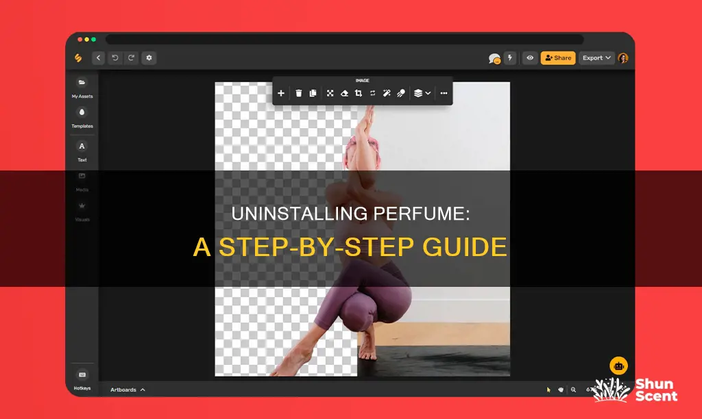 how to uninstall the perfume app