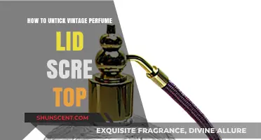 Unlocking Vintage Scents: Unsticking Perfume Lid Screws