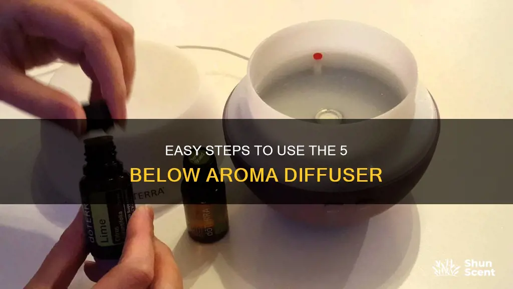 how to use 5 below aroma diffuser