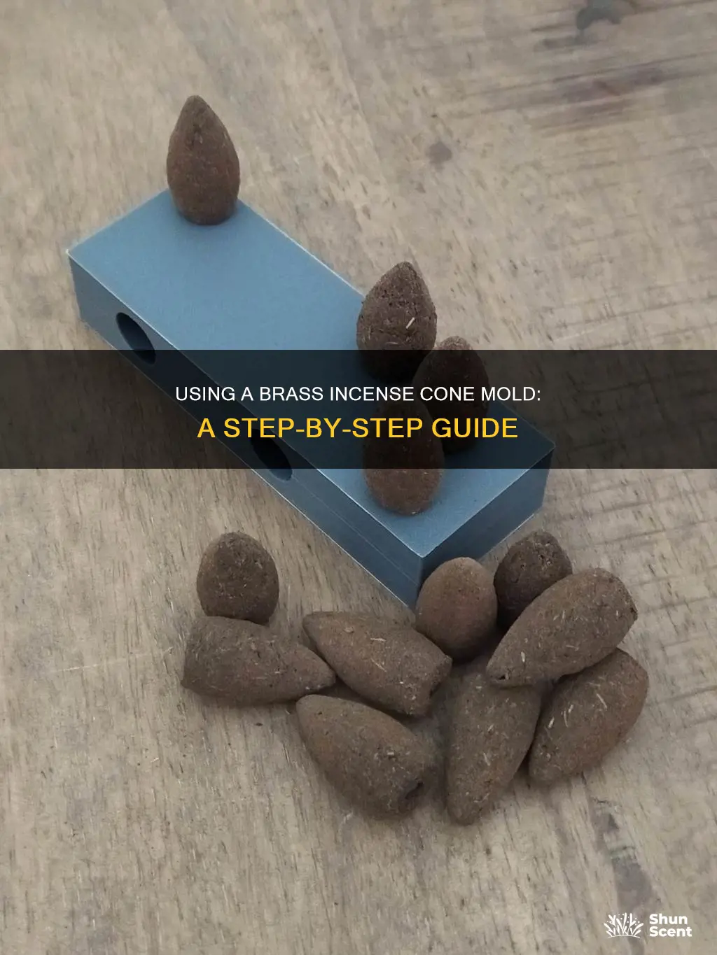 how to use a brass incense cone mold