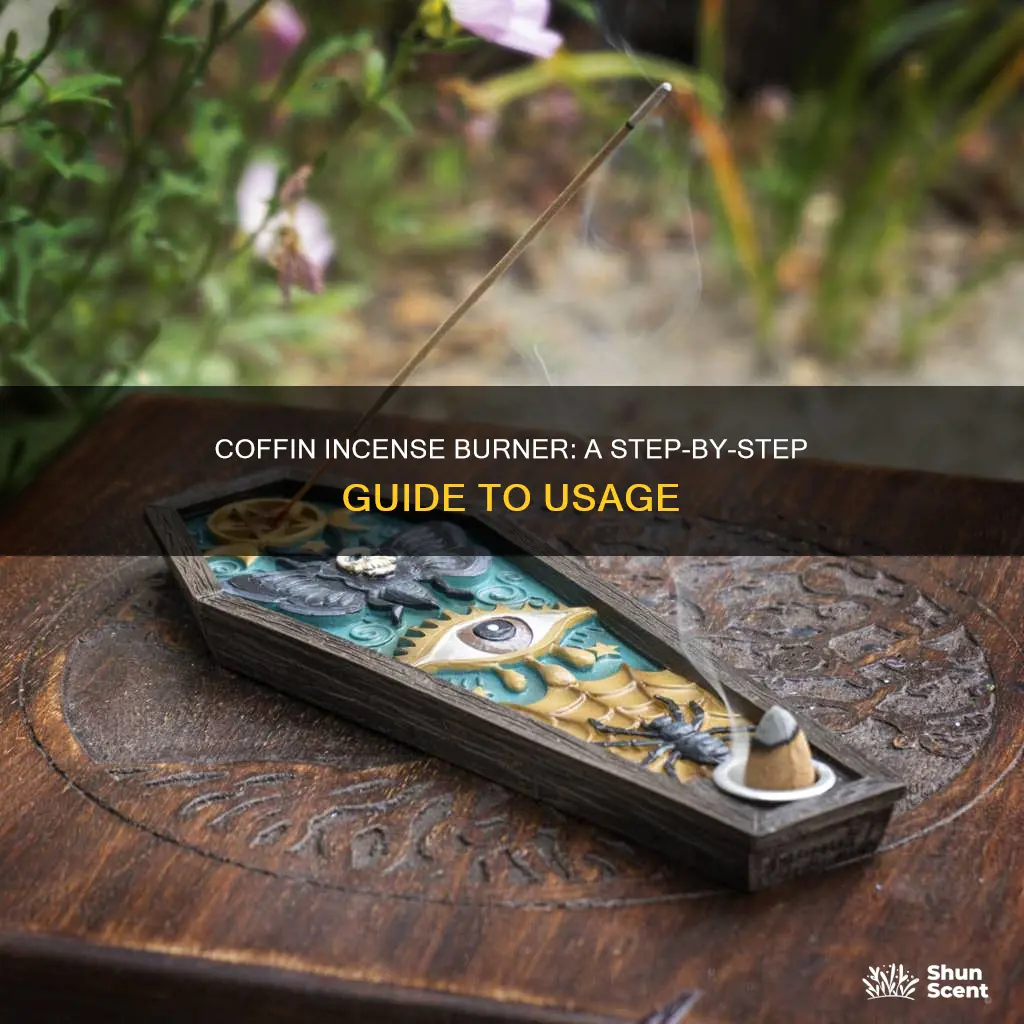 how to use a coffin incense burner