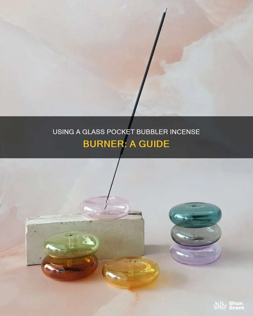 how to use a glass pocket bubbler incense burner