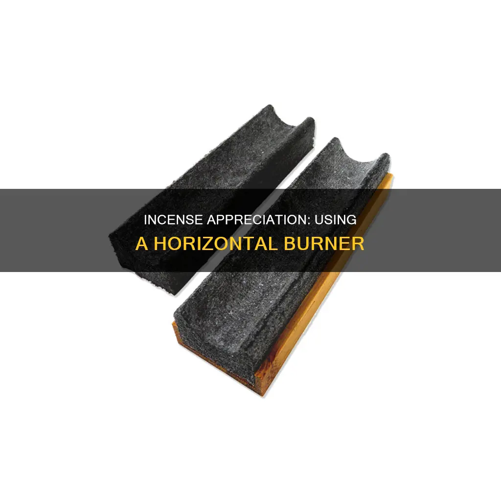 how to use a horizontal incense burner
