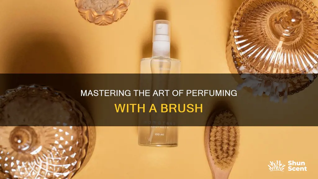 how to use a perfuming brush